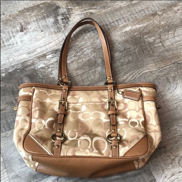 Coach Handbags - Authentic coach logo handbag purse